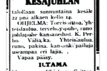 Lapuanliike moukaroi Urjalaa 90 vuotta sitten