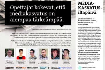 Alueen paikallislehdet järjestävät yhdessä mediakasvatusiltapäivän