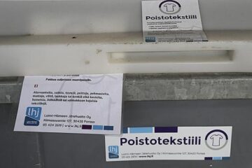 Poistotekstiilien keräys alkoi Urjalassa