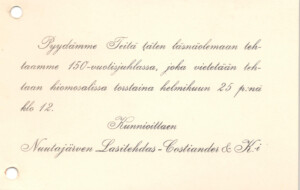 Kutsukortti.