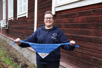 partio Katja Alitalo huivin sitominen_Hanna